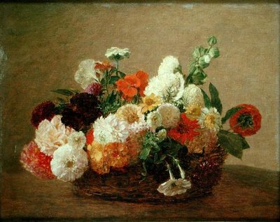 Still life with Flowers by Theodore Fantin Latour